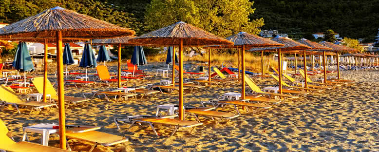Altın Plaj'da Gün Batımı - Thassos
