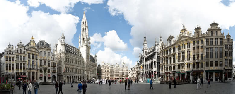 Tarihi Merkez Panoraması - Brüksel