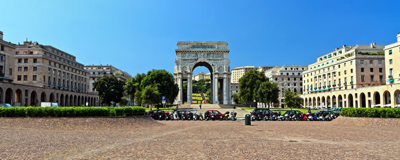Piazza della Vittoria ve Zafer Anıtı - Cenova