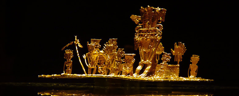 Altın Müzesi'nde Tarihi Parçalar - Bogota