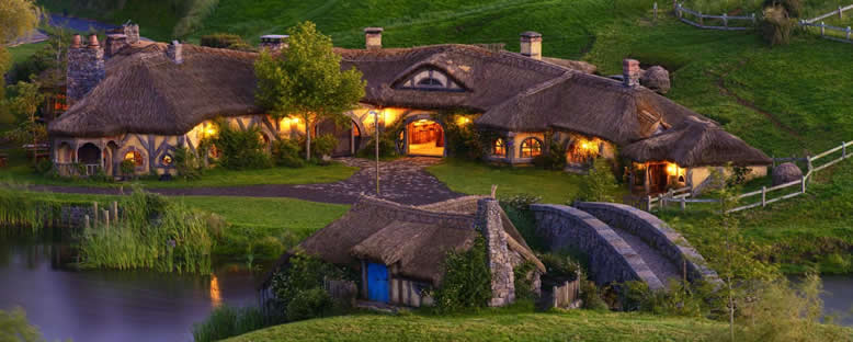 Hobbit Köyü Evleri - Yeni Zelanda