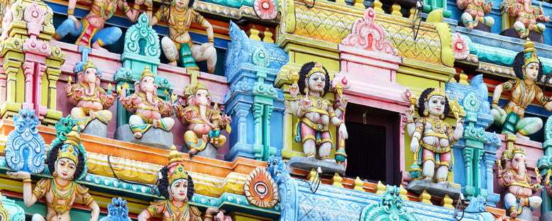 Sri Mariamman Hindu Tapınağı Detayı - Singapur