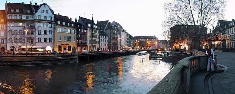 Gün Batımında Ren Nehri - Strasbourg