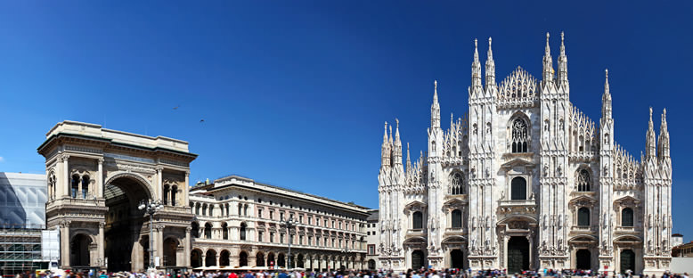 Vittorio Emanuele II Galerisi ve Katedral - Milano