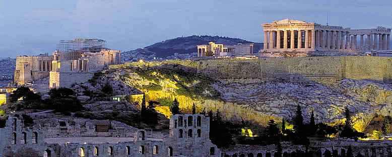 Akropolis Akşam Manzarası - Atina
