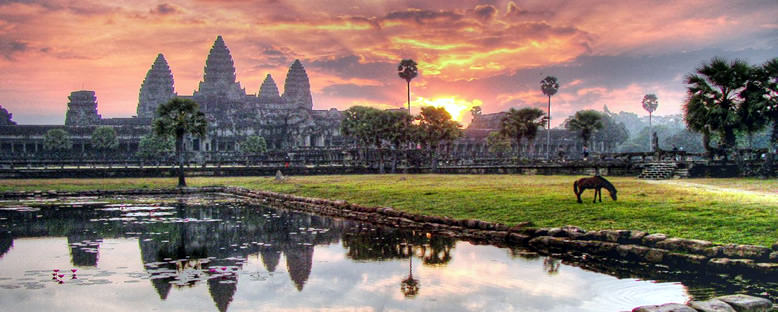 Angkor Wat'ta Gün Batımı - Siem Reap