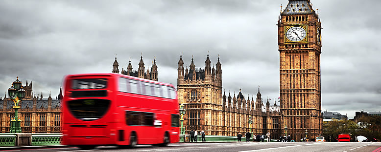 Kırmızı Otobüsler ve Big Ben Saat Kulesi - Londra