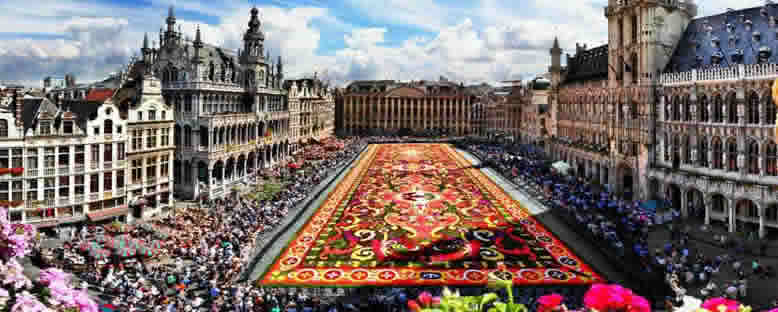 Grote Markt ve Çiçek Halısı - Brüksel