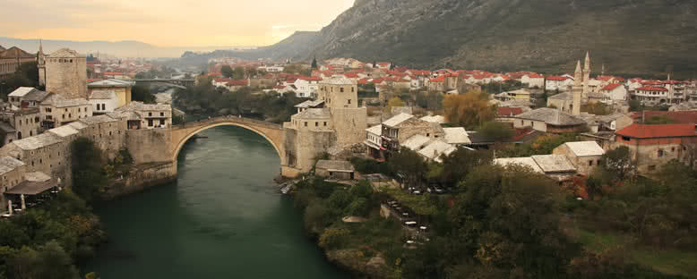 Gün Batımında Kent Manzarası - Mostar
