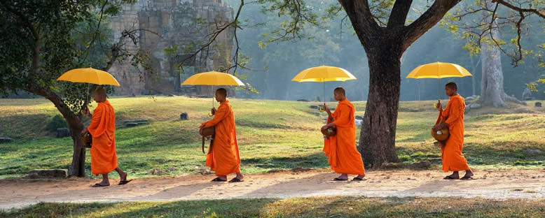 Keşişleri Yürüyüşü - Siem Reap