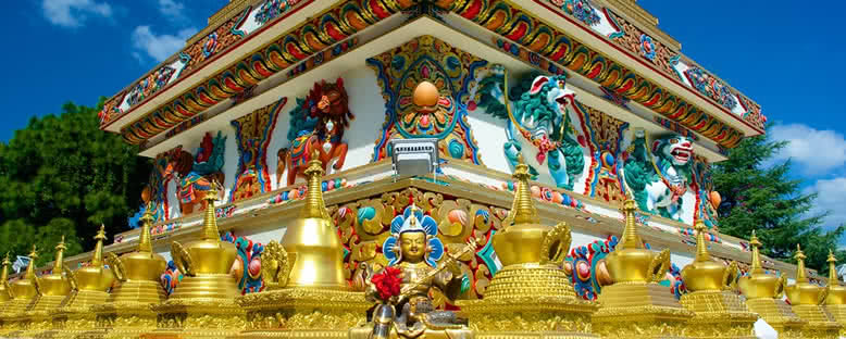 Kopan Manastırı Süslemeleri - Katmandu