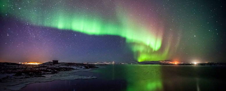 Kuzey Işıkları Manzarası - Murmansk