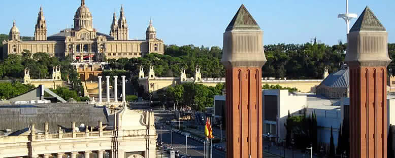 Montjuic ve Palau Nacional - Barcelona