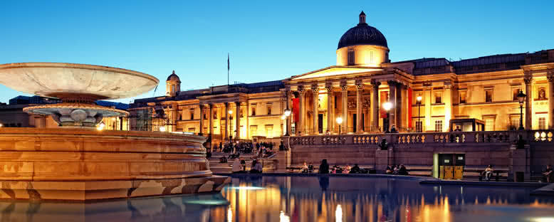 National Gallery Akşam Manzarası - Londra