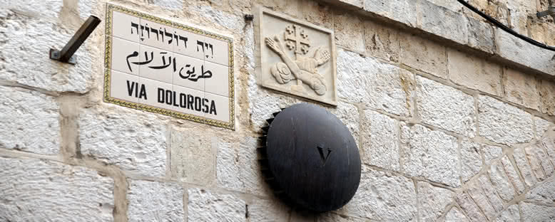 İs'nın Çile Yolu Via Dolorosa - Kudüs