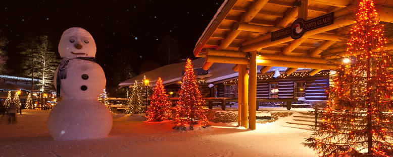 Noel Baba Köyü Işıkları - Rovaniemi