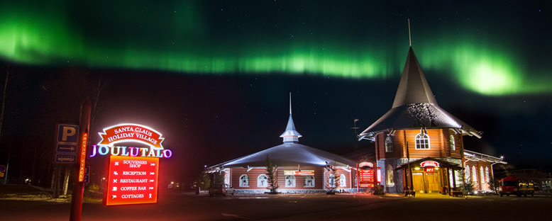 Noel Baba Köyü'nde Kutup Işıkları - Rovaniemi