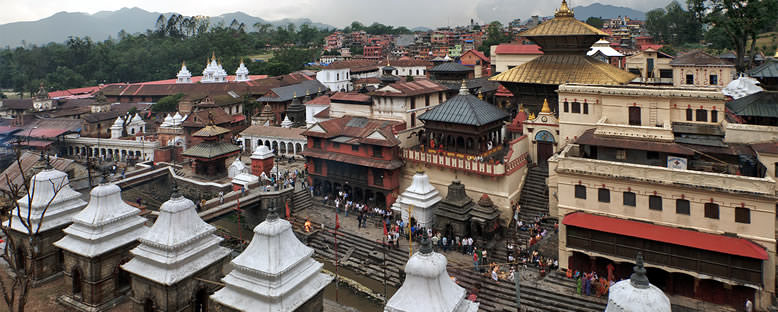 Pashupatinath Tapınağı Manzarası - Katmandu