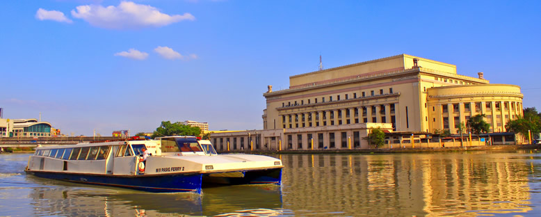 Pasig Nehri ve Merkez Postane - Manila