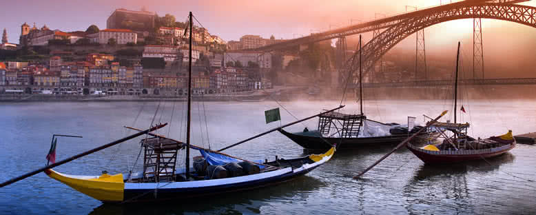 Nehirde Gün Batımı - Porto