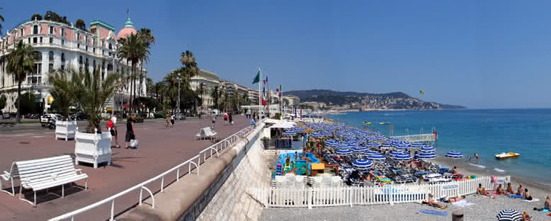 Promenade des Anglais ve Plaj - Nice