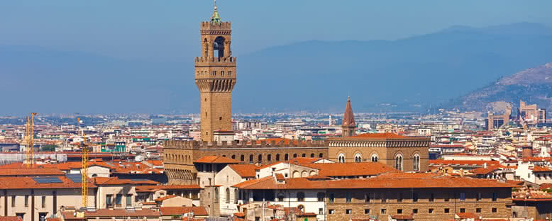 Palazzo Vecchio ve Çan Kulesi - Floransa