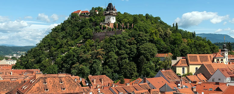 Schlossberg ve Saat Kulesi - Graz