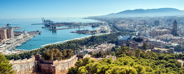 Şehir ve Liman Manzarası - Malaga