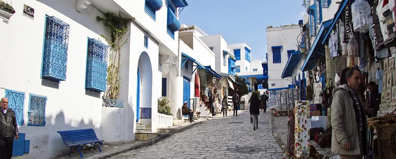 Sidi Bou Said Sokakları - Tunus